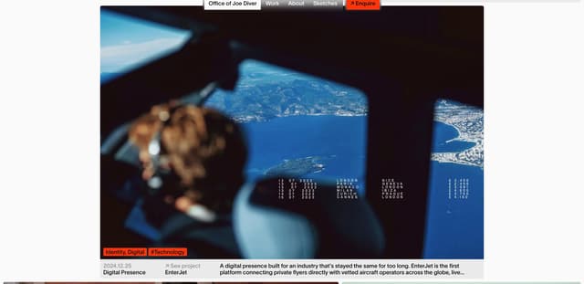 Full-Width Project Card + Metadata on officeofjoediver.co