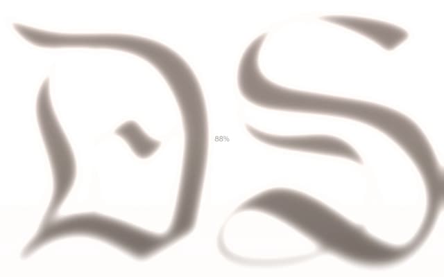 Calligraphic DS Monogram Loader on davidbstirling.com