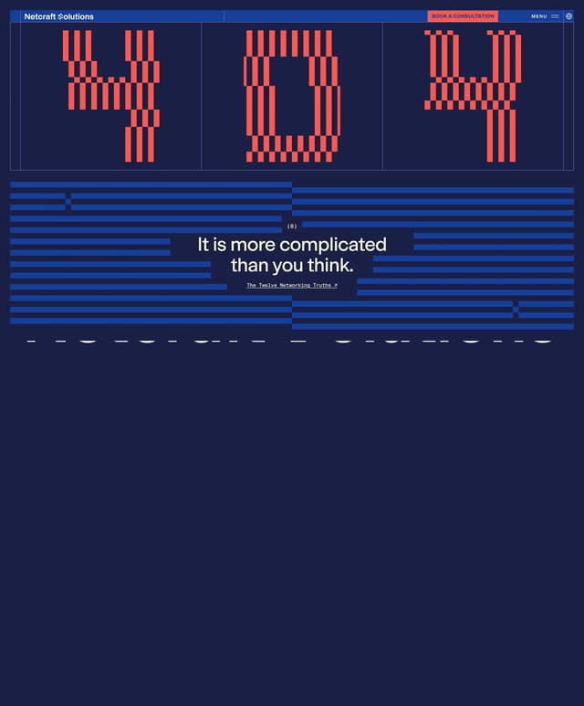 Overlapping Glyph 404 Page on exat.hottype.co