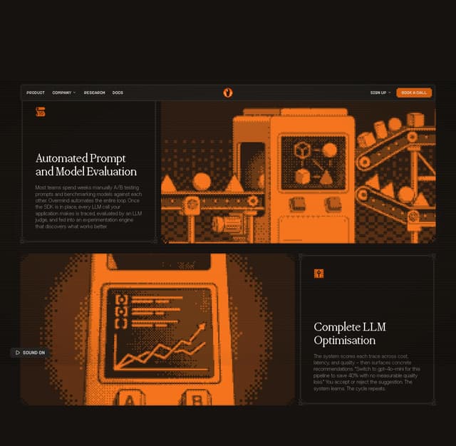 Zig-Zag Capabilities Grid with Pixel Art on overmindlab.ai