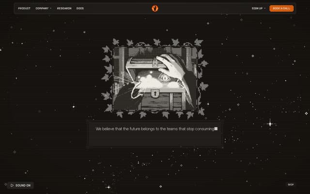 Cosmic Pixel Art Scroll Narrative on overmindlab.ai