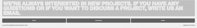 Industrial Footer with Patterned Type on studio-product.com