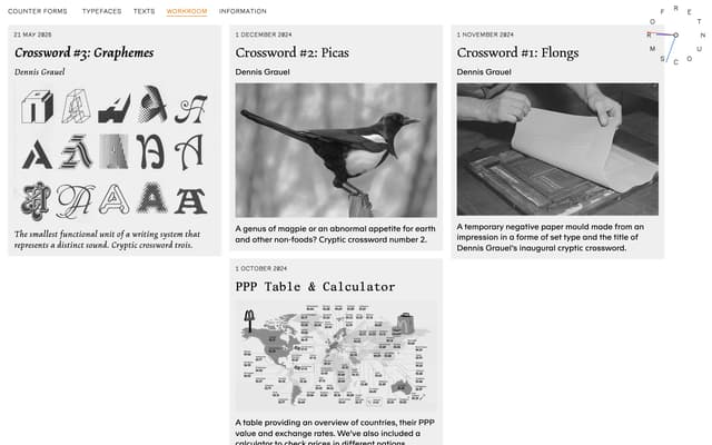 Workroom Page on counter-forms.com