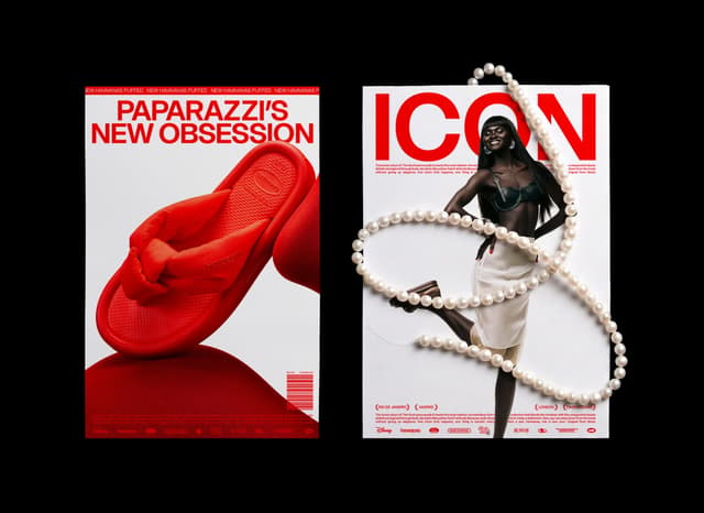 Editorial hero with physical object overlay and bold typography on behance.net