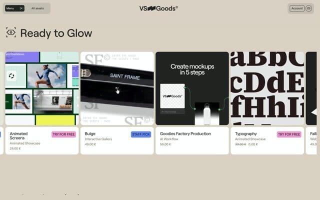 Pixel page transition that fills from the click point and clears from the same spot on the next page on vs-goods.store