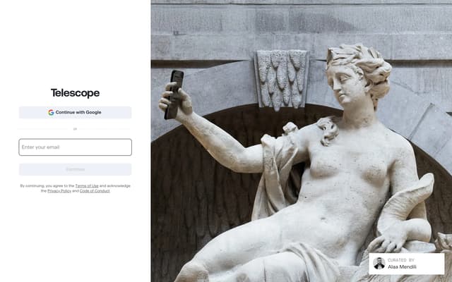 Classical Sculpture Login on telescope.fyi