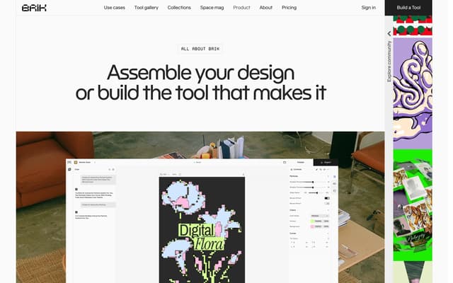 Meta UI Product Page on brik.space