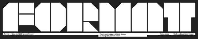 FORMAT Geometric Logo Header on format.obys.agency