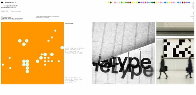 Archetype Featured Work on adamho.com