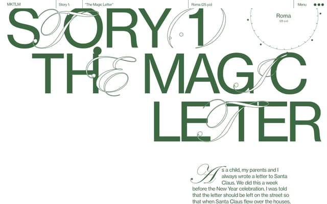 Green Editorial With Calligraphic Drop Cap on mktlm.obys.agency