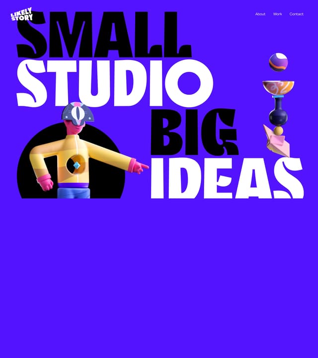 3D Character Hero on likely-story.co.uk