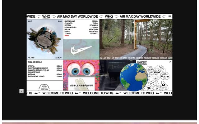 Nike Bento Grid Showcase on ogginok.studio