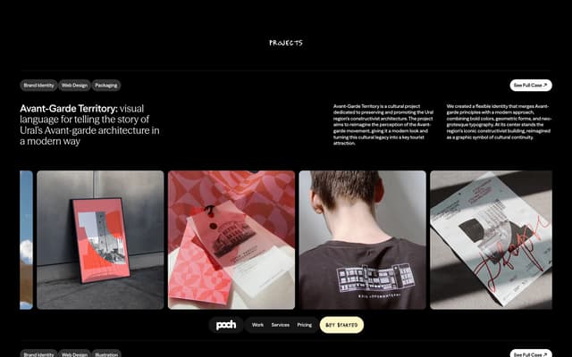 Asymmetric Project Case Study Row on poch.studio