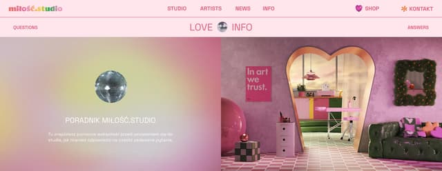 Disco Ball & Heart Archway Split on miloscstudio.com
