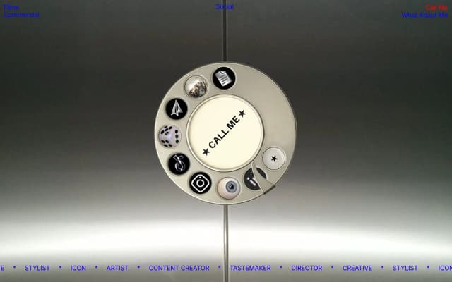 Rotary Dial Navigation on ambervision.xyz