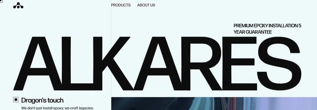 Grid-Integrated Nav Header on alkares.com