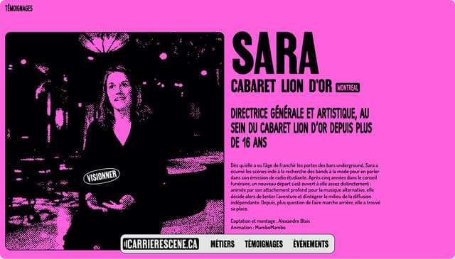 Testimony Split-Layout Card on carrierescene.ca
