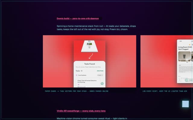Cyberpunk Project Section on hridaew.com