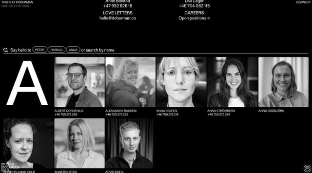 Pill-Filter Team Directory on doberman.co
