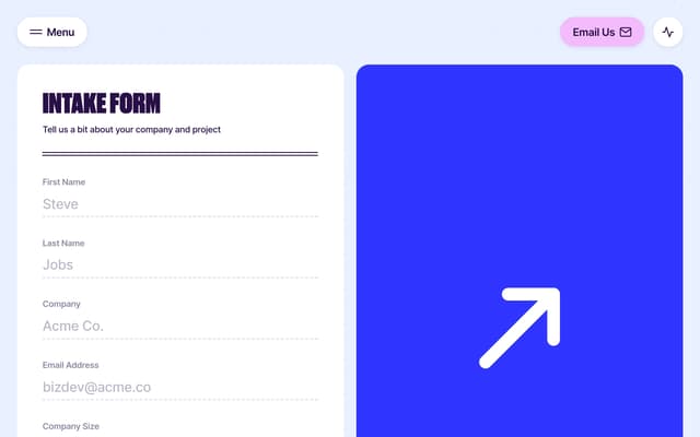 Intake Form Design on deckdocs.com