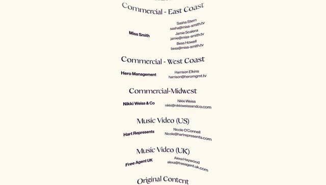 Regional Representation Contact List on schemeengine.com