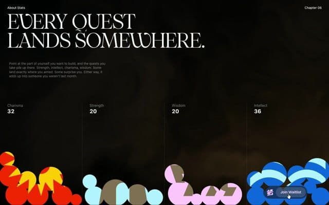 Press and hold to pour quests into physics stat piles on grail-app.com