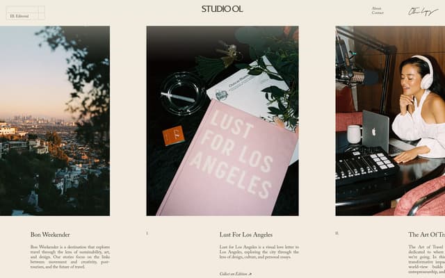 Editorial Narrative Carousel on ol.studio