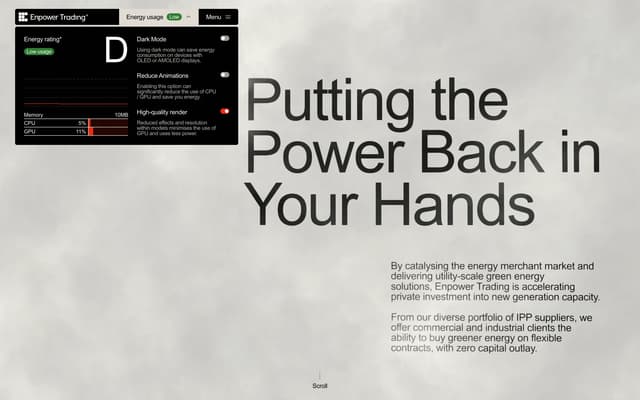 Energy Performance Panel on enpowertrading.co.za