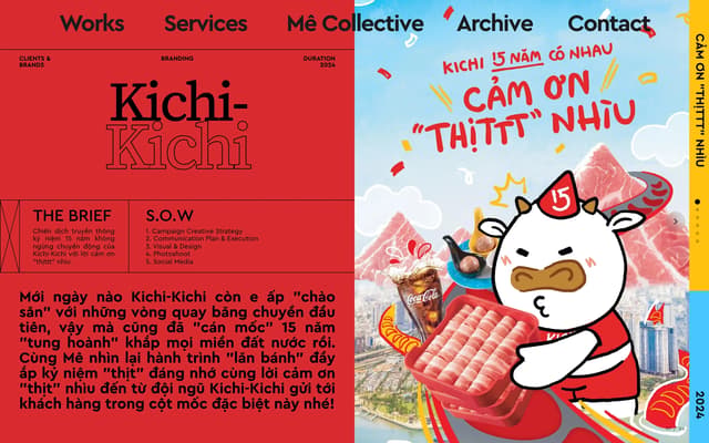 Split-Screen Case Study Hero on mecollective.vn