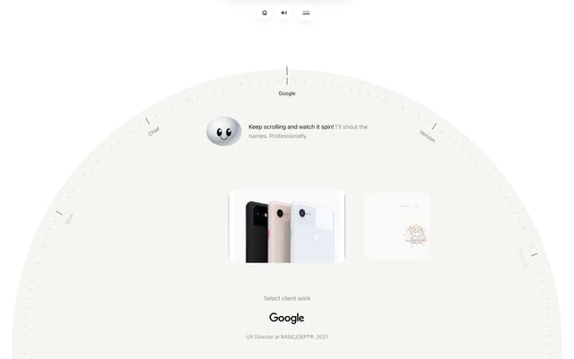 Radial Client Roster Dial on adamperlis.com