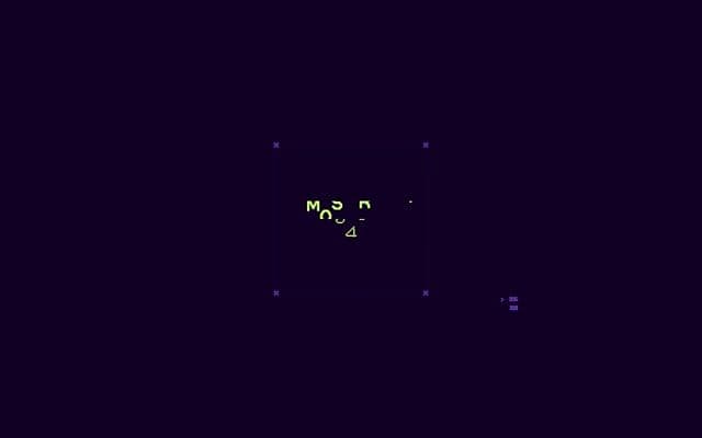 Glitch text loader into a pixel headline entrance on 1minus1.com