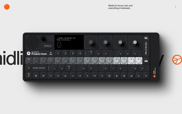 Digital-Physical Synth Showcase on midlife.engineering