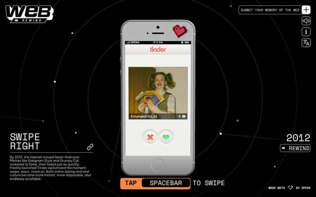 2012 Tinder Era — 3D iPhone on web-rewind.com