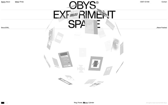Flower 3D Object State on experiment.obys.agency
