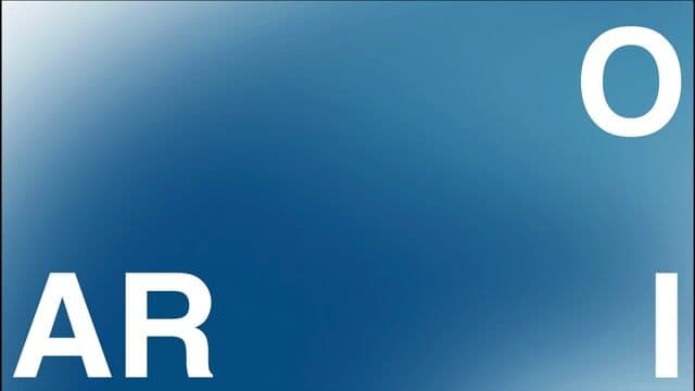 Split hero with kinetic typography logo animation on ario.law
