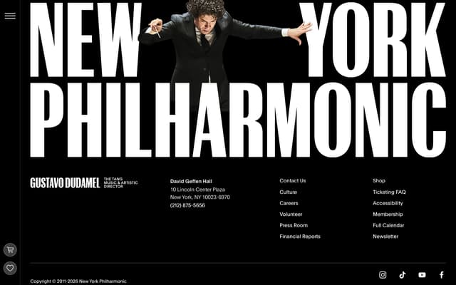Image-Layered Footer on nyphil.org