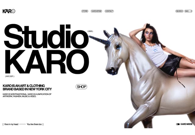 Large Visual Section on karocrafts.com