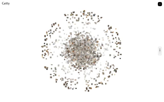 Radial Artwork Cluster on getty.edu
