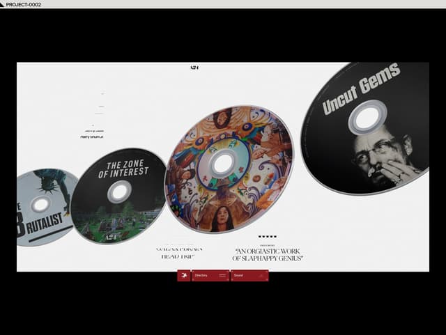 Skeuomorphic Disc Carousel on a24.raviklaassens.com