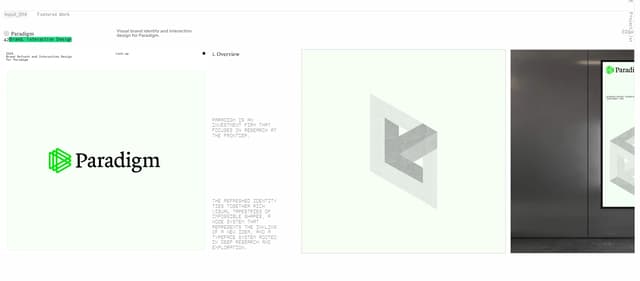 Paradigm Project Card on adamho.com
