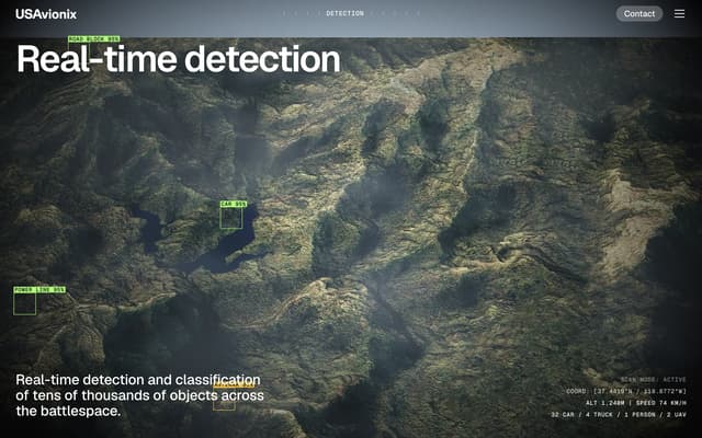 Real-Time Detection HUD on usavionix.com