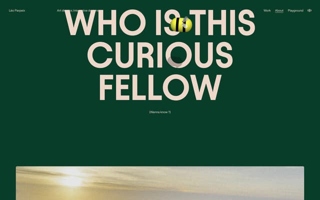 Peach Type on Forest Green on leoparpeix.com