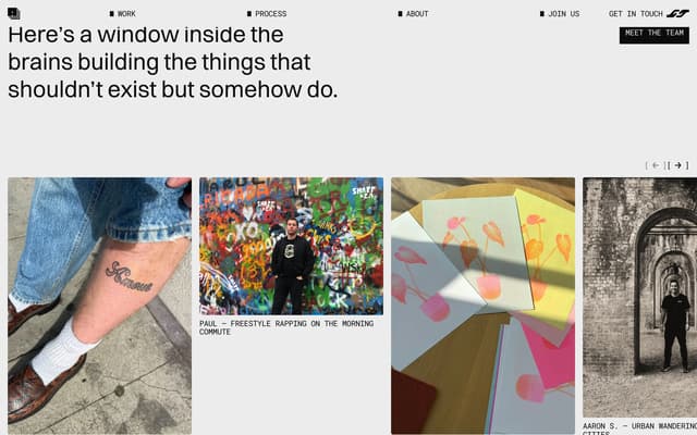 Brutalist Team Gallery on acronym.lol