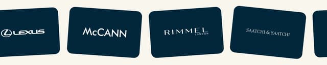 Client Logos in Tilted Card Marquee on makeitgolden.co.uk