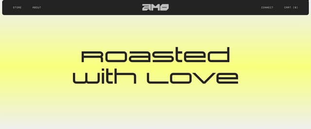Roasted with Love Type on enjoyamo.com