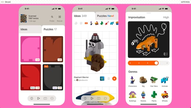Mobile app gallery with 3D asset integration on medvedev.xyz