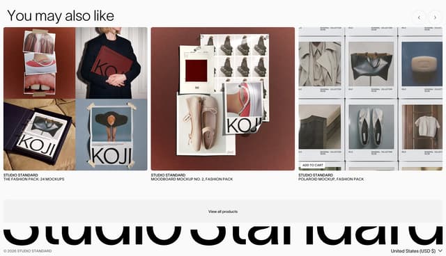 Editorial Related Products Grid on studiostandard.com
