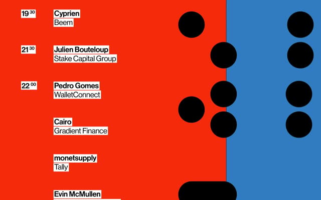 Split-screen schedule with brutalist typography on behance.net