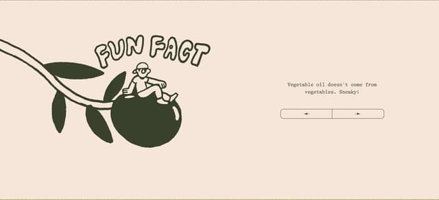 Fun Facts Text Carousel on graza.co