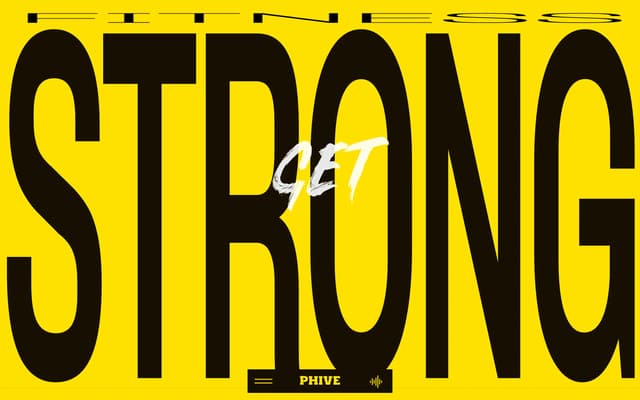 Vertical STRONG Typography on phive.pt